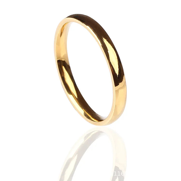 Wholesale Stainless Steel Rose Gold Silver Gold Plated Rings