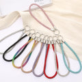 2025 New High-end Water Diamond Chain Mobile Pendant with Light Luxury Inlaid Diamond Chain Keychain Accessories