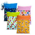 Babyshow Waterproof Adult Baby Diaper Bag for Storage Cloth Diaper Carry Wet Bag Wholesale Fashion Printing Wet Bags