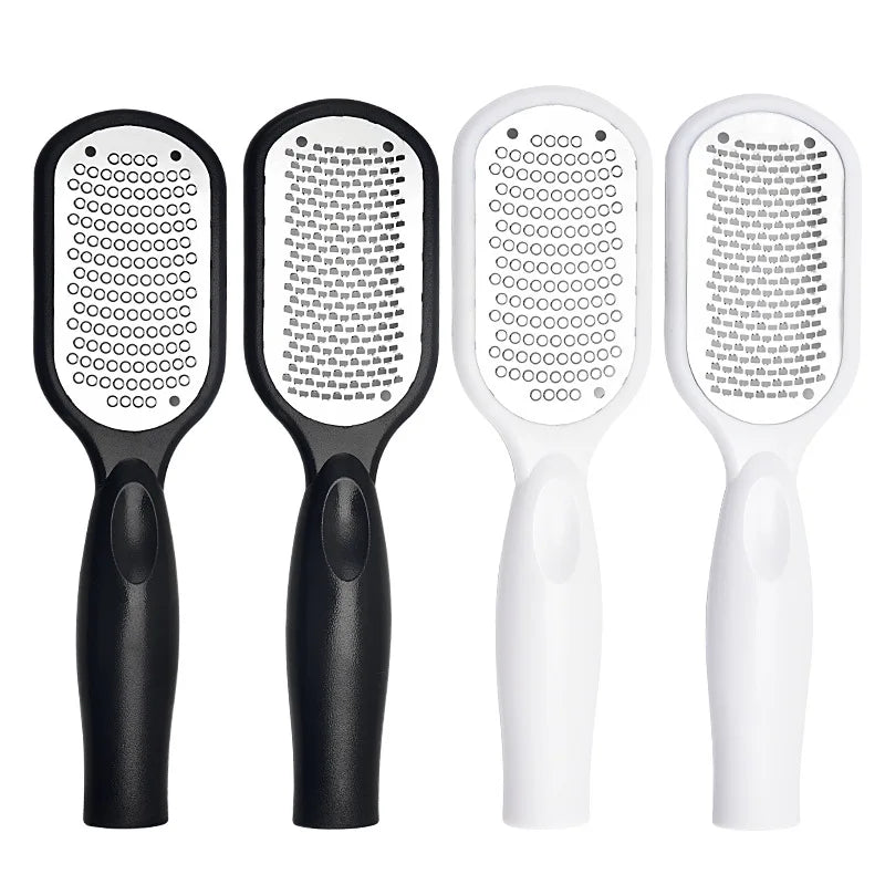 BIN Hot Selling Pedicure Tool Stainless Steel Foot File Scraper Callus Remover Foot File with Catcher