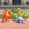 Garden Custom Life Size Animal Statue Waterproof Realistic Fiberglass Toy Dinosaur Statues for Jurassic Park Decoration
