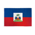 Wholesale 100% Polyester 3X5FT High Quality Blue Red Haitian Flag EN-71 AZO Free Certified Flying Style Soft Decorative Pantone