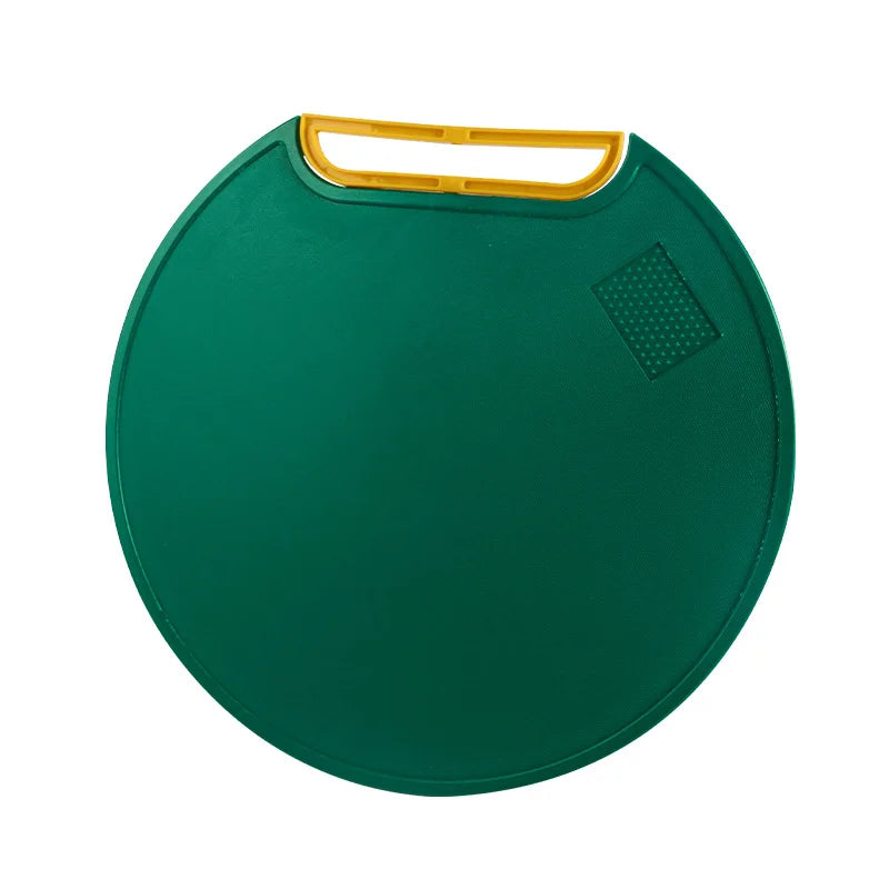 Plastic Cutting Board BPA-free 32cm Round Non-slip Durable Double-sided Can Stand and Hangable PP Chopping Board for Kitchen