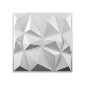 Sprayer Painting 3D Effect PVC White Diamond Wall Panels Papel Tapiz for Home Interior Decorations