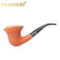 MUXIANG  Vintage Briar Wood Tobacco Pipe Bent  Stem with Free Smoking Accessories Gift Accepted Personalization