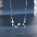 Duoying Fashion Light Luxury White Cubic Zirconia 12 Zodiac Astrology S925 Sterling Silver Twelve Star Sign Necklace