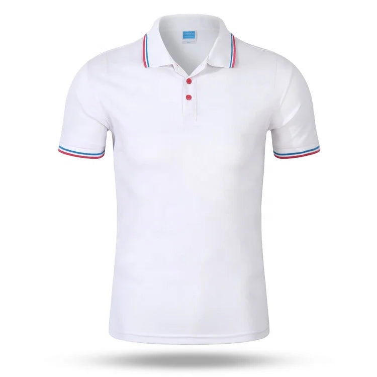 2026 Shenzhen Factory Promotional Blank White Custom t Shirt Embroidery logo Plain 100% Cotton Polo Men T-Shirt for Printed
