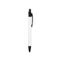 BestSub Wholesale Shrink-Wrapped White Ballpoint Pens Sublimation Blank with Metal Barrel for Custom Designs