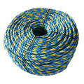 Blue Yellow Polypropylene PP Splitfilm Twist Rope for Australia Market Packaging Rope