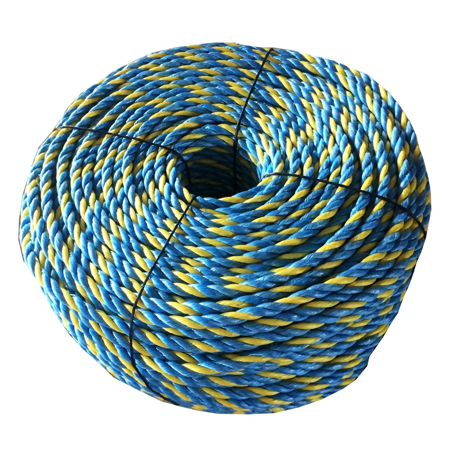 Blue Yellow Polypropylene PP Splitfilm Twist Rope for Australia Market Packaging Rope