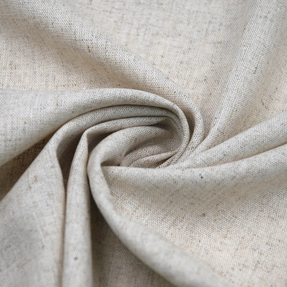Wholesale Beige Yarn Dyed Shirts Woven 30 Linen 70 Viscose Blend Fabric for Men