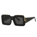 GWTNN OEM Lunettes Soleil Femme Vintage Trendy Square Black Frame Square Women Sunglasses