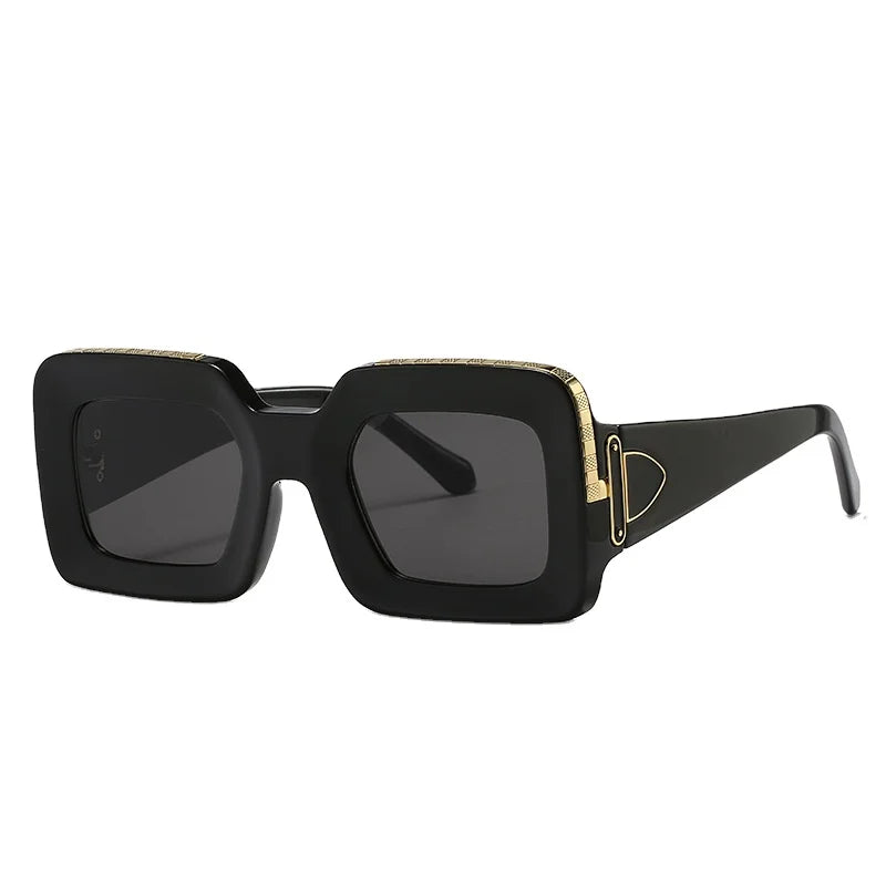 GWTNN OEM Lunettes Soleil Femme Vintage Trendy Square Black Frame Square Women Sunglasses