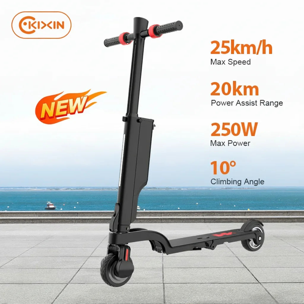 KIXIN Hot Sale 250W Motor Battery X6 Backpack Foldable Electrique Kick Scooter Mobility Folding E Scooter Adult Electric Scooter