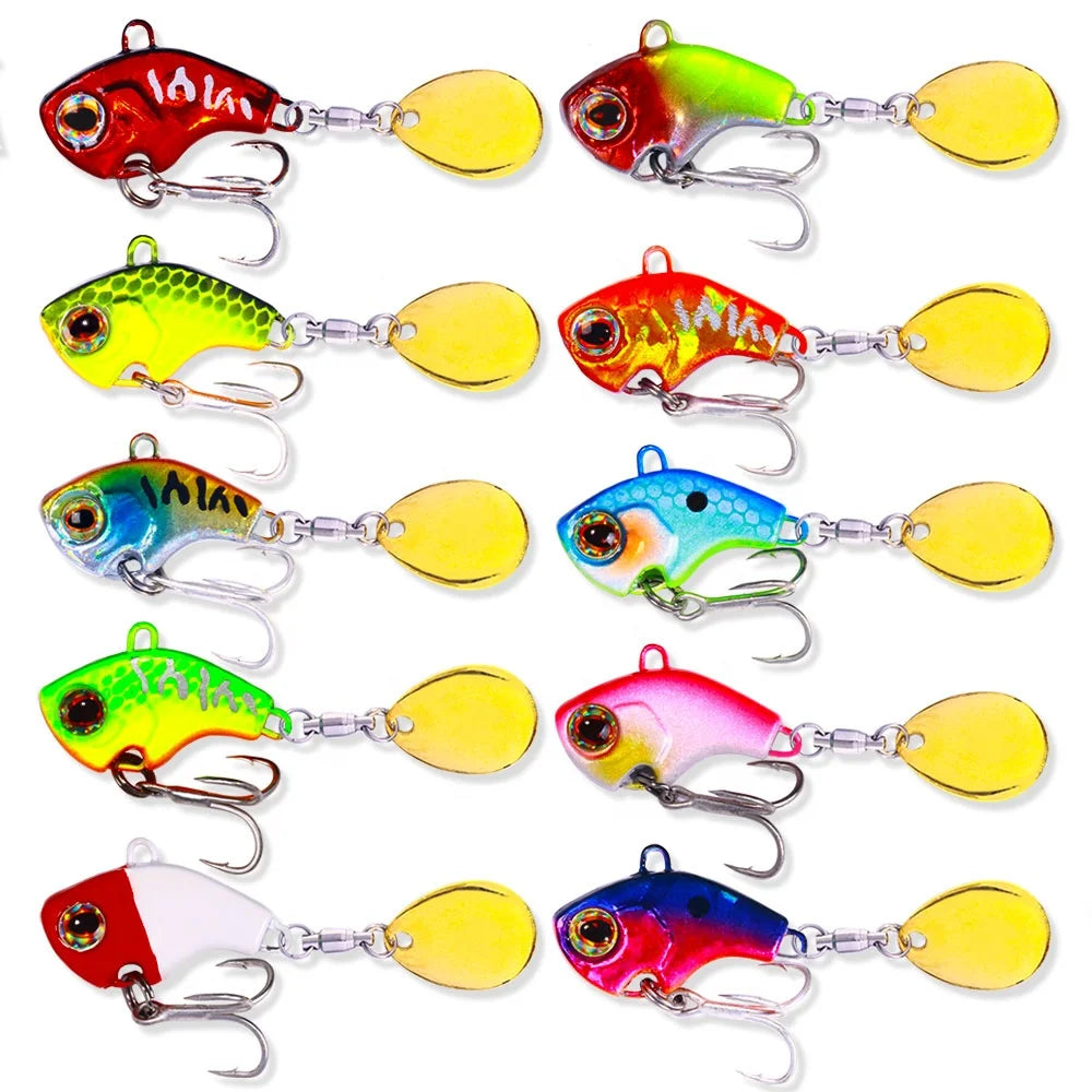 Hot Sell 9g/13g/16g/21g Metal Ice Mini Bait Jigging Lead Fish Spinner Fishing Lure VIB