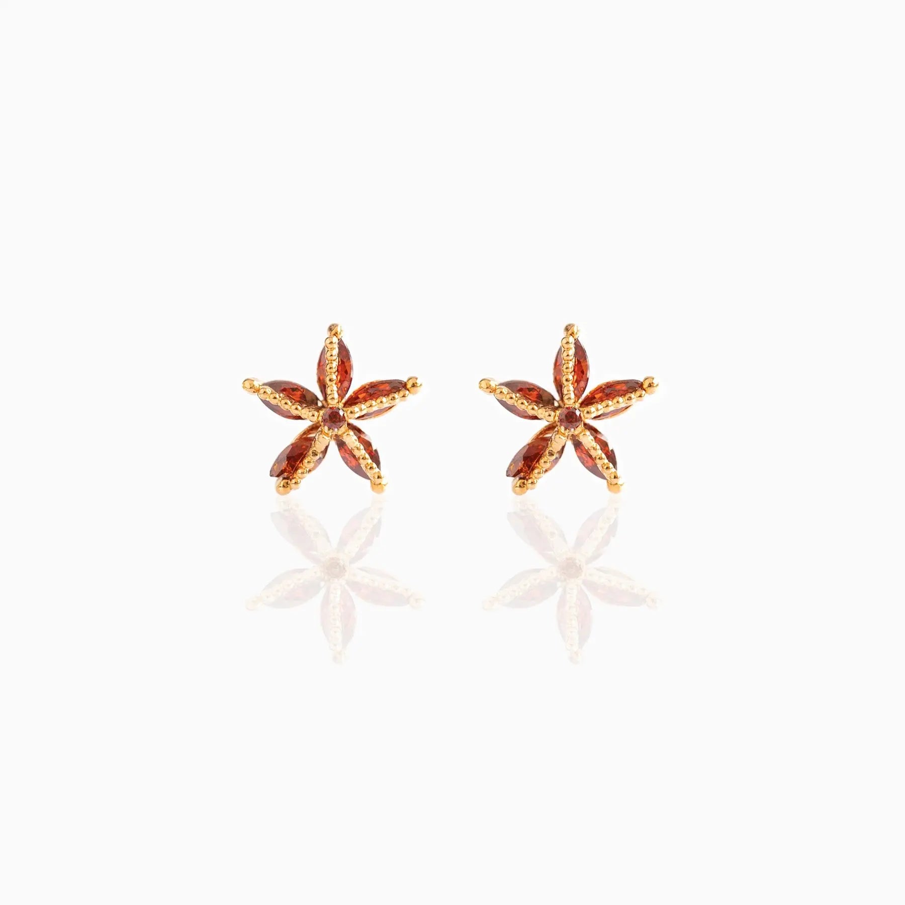 INS Gold Plated Earrings 925 Silver Needle Jewelry Women Sea Animal Colorful Zircon Stud Earrings Fashion Jewelry Earrings