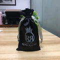 Custom Logo Printed Luxury Silk Gift Drawstring Bags Packaging Silk Dust Bag Silk Jewelry Bag