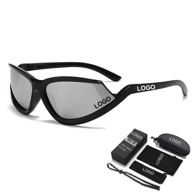 New Ray Ben Y2K Fashion UV400 Riding Goggles Sunglasses Large Frame Cycling Driving Fishing Sports Glasses for Men Women