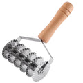 Manjia Noodle Lattice Roller Stainless Steel Noodle Cutter Non- slip Dough Cutter Pasta Spaghetti Maker for Kitchen Cooking Tool