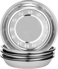 Wholesale Eco-Friendly Stainless Steel Dinner Plate Set 50pcs Minimum Feature Plant Pattern for Parties and Camping