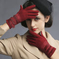 Custom Logo Elegant Warm Protective Gloves Designed for Women Winter Daily Wear and Outdoor Use