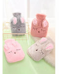 Knitted Soft Cozy Cover Winter Warm Heat Reusable Hand Warmer Hot Water Bottle  Cute PVC Stress Pain Relief Therapy Bag M0525