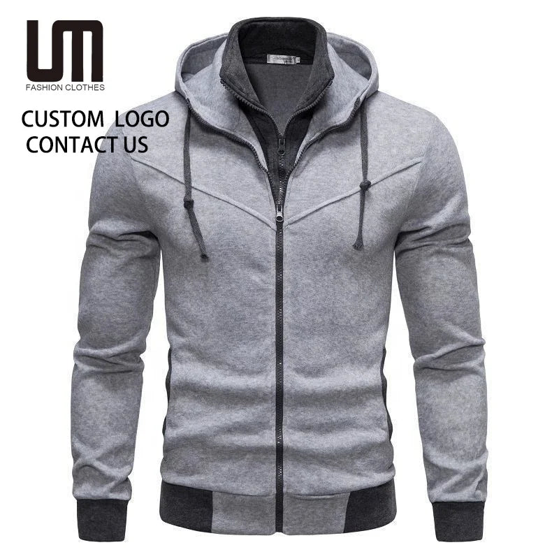 Liu Ming Latest Design Autumn Fashion Men Clothes Casual Long Sleeve Zipper Plus Size 4XL Hoodies Sweatshirt