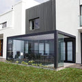 Aluminum Louvered Pergola with Flip Blades Shock-Resistant & Short Delivery for Outdoor Garden Use
