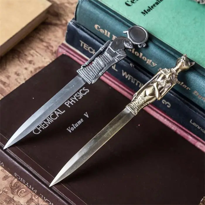 Bronze Anubis Letter Opener Business Gifts Zinc Alloy Letter Opener Sun God Letter Opener Metal Ancient Egyptian Totem