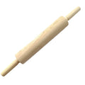 Eco-Friendly Rubber Wood Rolling Pin 43 CM for Baking Pastry Pizza Dough with Customized Logo & Packing