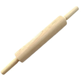Eco-Friendly Rubber Wood Rolling Pin 43 CM for Baking Pastry Pizza Dough with Customized Logo & Packing