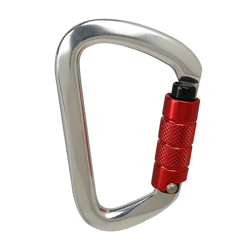 Rock Climbing Master Lock Mountaineering D-Shape Buckle Aluminum 7075 Quick-hanging Safety Buckle Carabiner Auxiliary Buckle