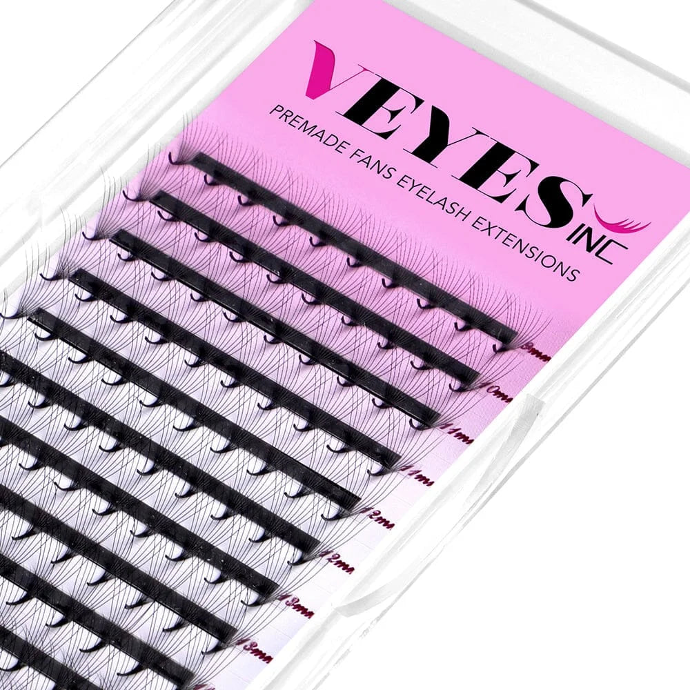 For Premade Vegan Cruelty-Free Natural Long Fur Eyelash Extension Narrow Russian Volume Fans 3D Individual Eyelash Extensions