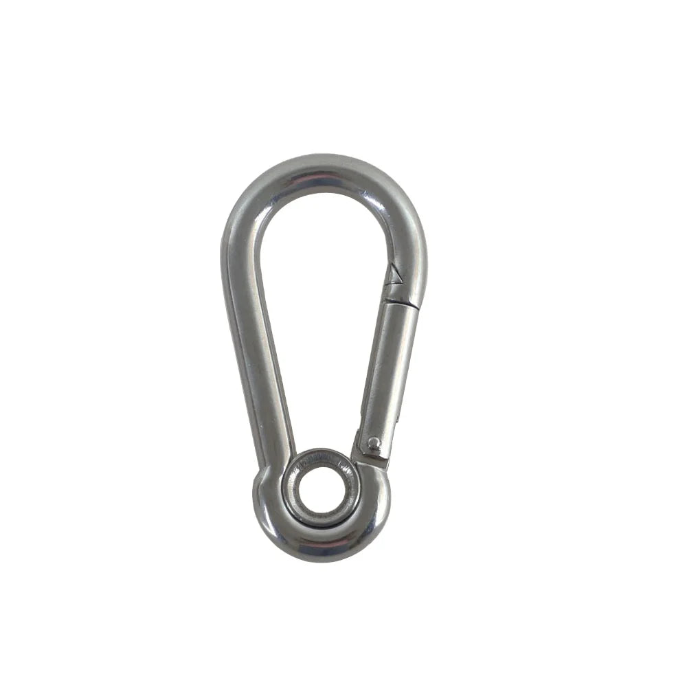 Marine Accessories Snap Shackle SUS304 Carabiner Hook with Eyelet for Mountain Climbing