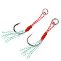 Fishing Lures Hook Triple Strength Iron Plate Feather Single Hook High Carbon Steel Strong Hook for Fishing