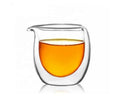 120ml 200ml Glass Fairway Cup Double-layer Transparent Thickened Heat Resistant Tea Dispenser Kung Fu Accessories