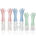 Wholesale Waterproof Housework Long Sleeve Rubber Latex Gloves Laundry Household Cleaning Gloves Kitchen Dishwashing Gloves