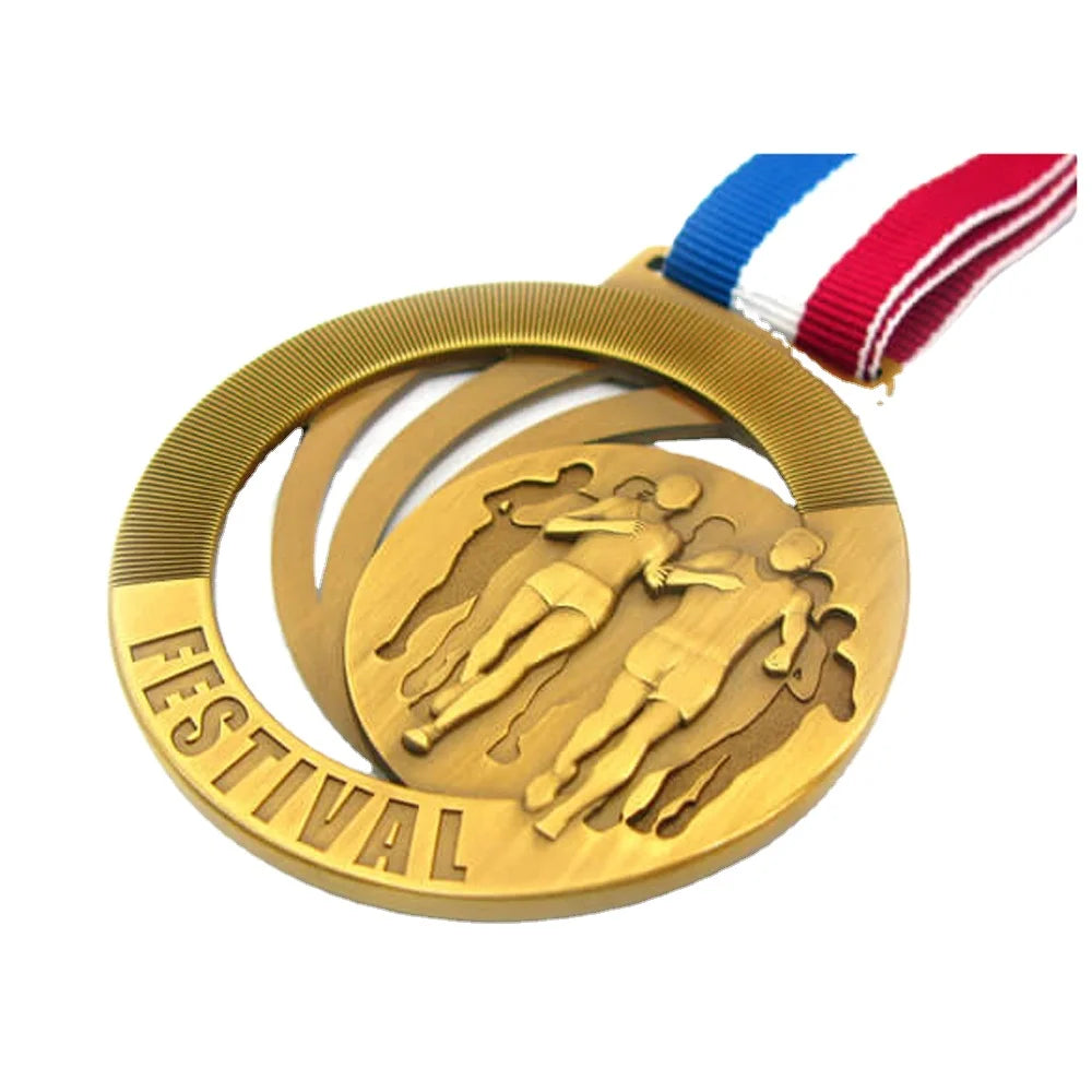 Custom 85mm Free Design 3D Embossed Zinc Alloy Die Casting Sport Winner Player Award Trophy Medal for Sale
