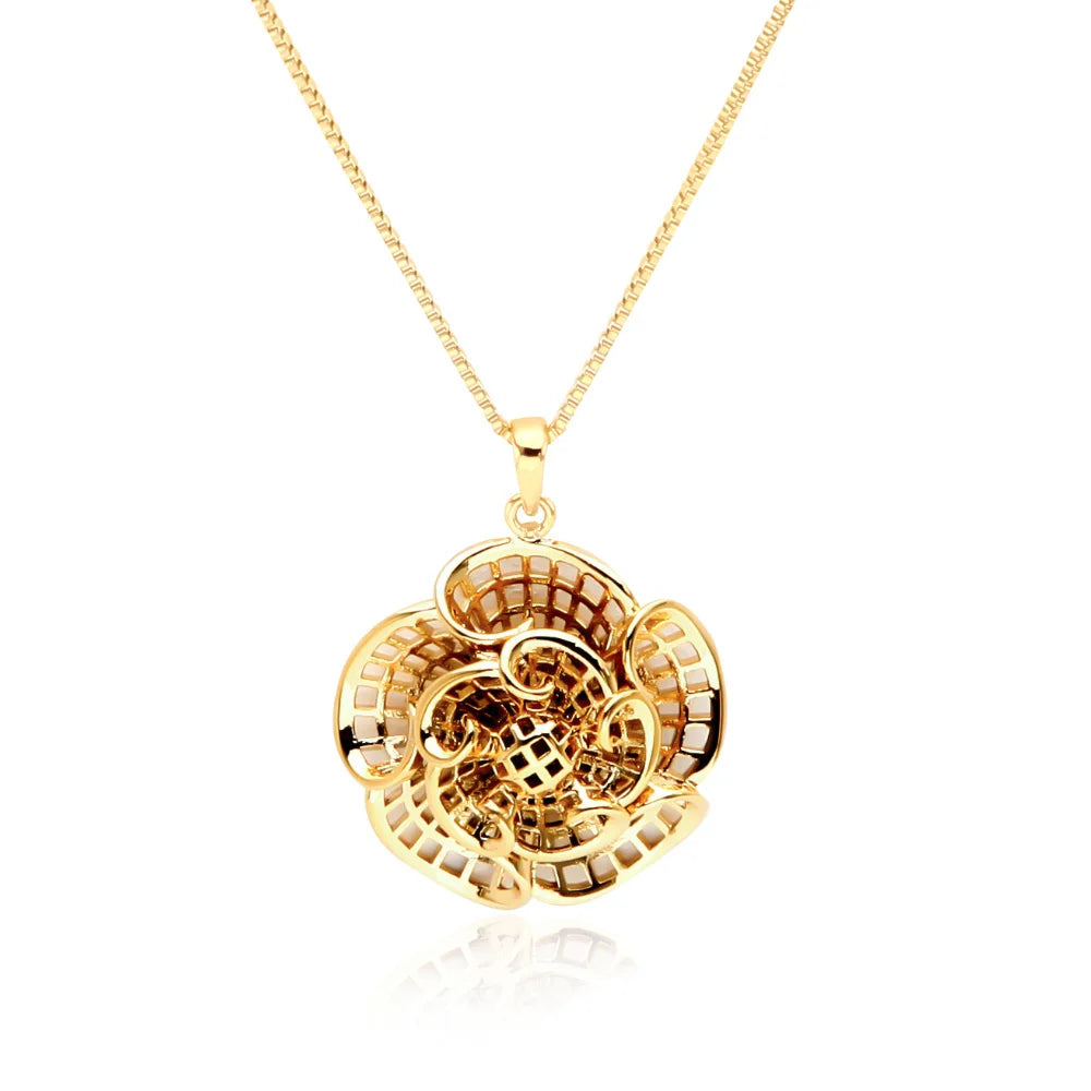 Trendy New Arrival Custom Name Necklace Stainless Steel Gold Necklace Flower Style Women Chains for Jewelry Making Ladies s