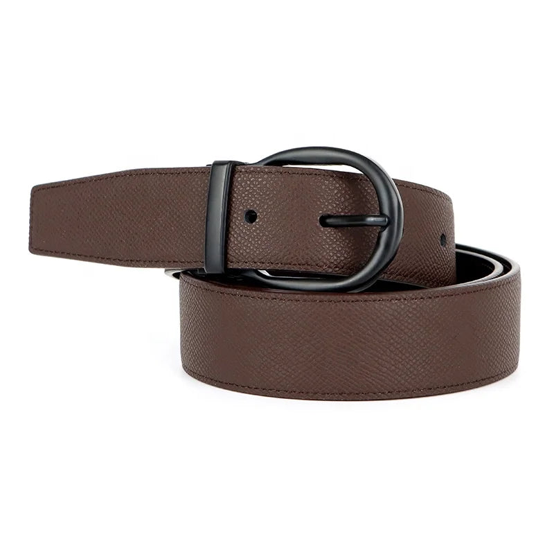 Manufacturer Direct Sale Custom Logo Free Design Real Leather Pin Buckle Leather Belt for Outdoor Wear Men Leather Belts