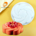 AK Wholesale Round Flower Mousse Cake Molds Cake Decorating Tools Moulds for Bakery Silicone Mousse Cake Molds