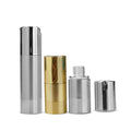 Luxury Gold and Silver 15ml 30ml 50ml Plastic Airless Serum Bottles 1oz with Pump Sprayer for Cosmetics and Shampoo