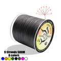 Fishing Corner 9 Strands 500M Braided Fishing Line PE Wire Multifilament Fishing Line Braided Wire 22LB-200LB