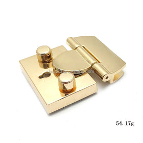 Metal Buckle Lock Hardware for Bags Handbag DIY Craft Turn Locks Clasp Bag Locks
