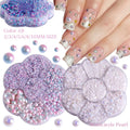 Wholesale OEM Logo High Quality Nail Art Pearl AB Semicircular Pearl Crystal Nail Art Pearl