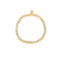Metal Heart Bead Bohemian Style Gold-plated Stretch Bracelet for Valentine's Day and Party Jewelry Gift