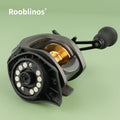 [Germany Stock] Rooblinos AK Waterdrop Reel 7.2:1 Gear Ratio Left Hand Baitcasting Reel Anti-Reverse System for River Lake
