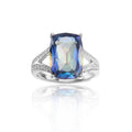 Abiding Cushion Cut Big Gemstone 925 Sterling Silver Engagement Fashion Solitaire Ring Women for Fine Jewelry