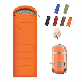WOQI Sleeping Bag Waterproof Portable Waterproof Compact Lightweight Comfort with Compression Sack Great for Outdoor Cam