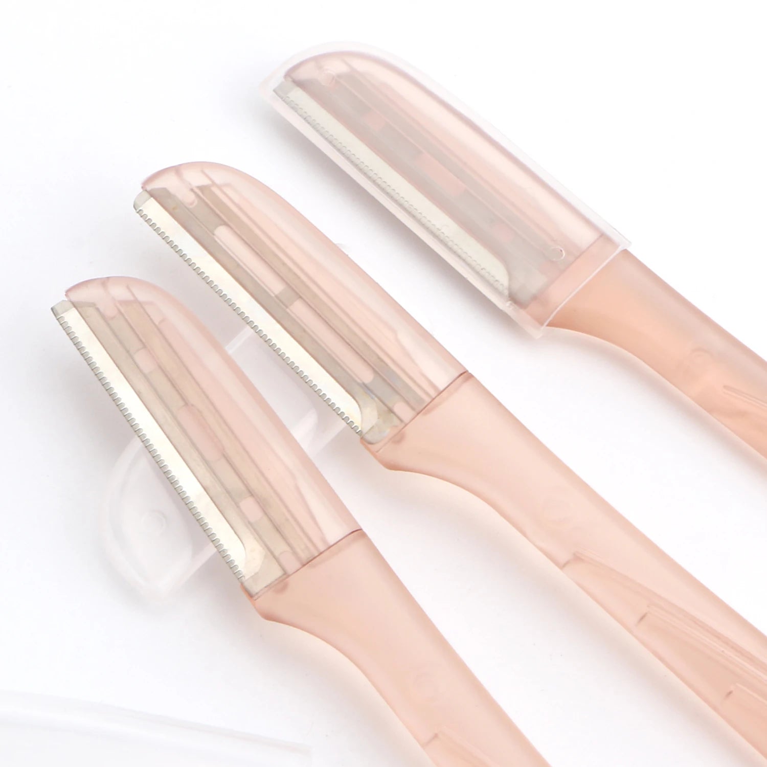 New Arrival OEM Women Eyebrow Razor Dermaplaning Tool 1 Blade Makeup Trimmer 8pcs with 1 Cover